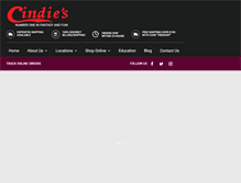 Tablet Screenshot of cindies.com